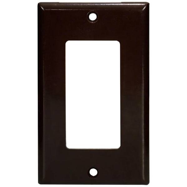 1-Gang Brown Decora Style Wallplate